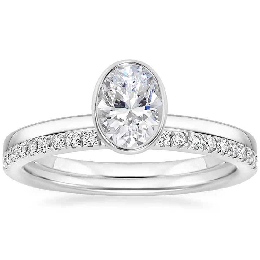 18K White Gold Noemi Ring with Ballad Diamond Ring (1/6 ct. tw.)