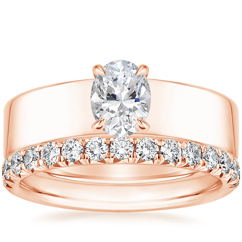 14K Rose Gold Alden Diamond Ring with Sienna Diamond Ring (1/2 ct. tw.)