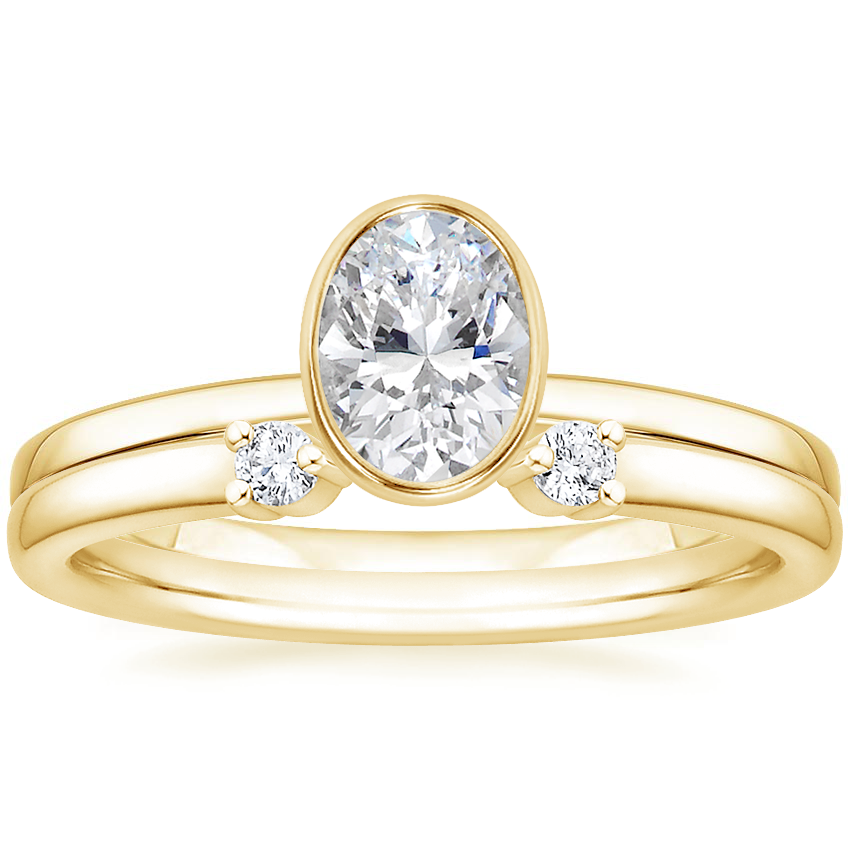 18K Yellow Gold Noemi Ring with Wren Diamond Ring