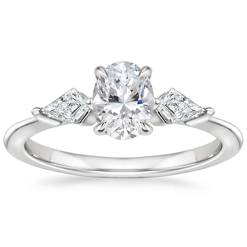 Platinum Luxe Cometa Three Stone Diamond Ring (1/3 ct. tw.)