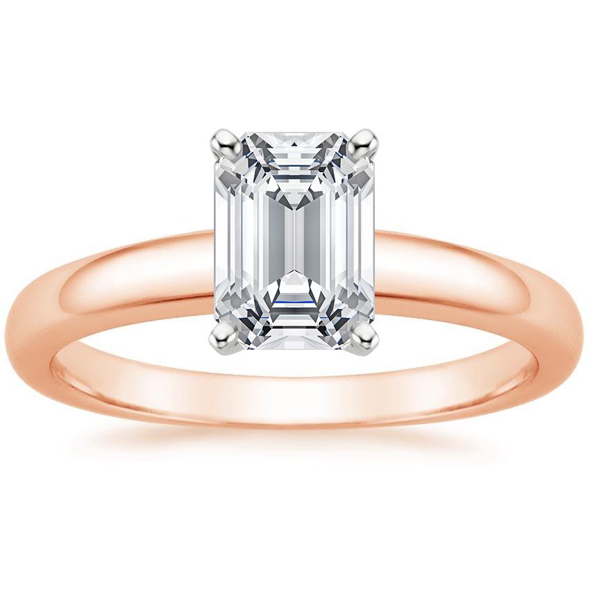 14K Rose Gold Comfort Fit 3mm Ring, large top view