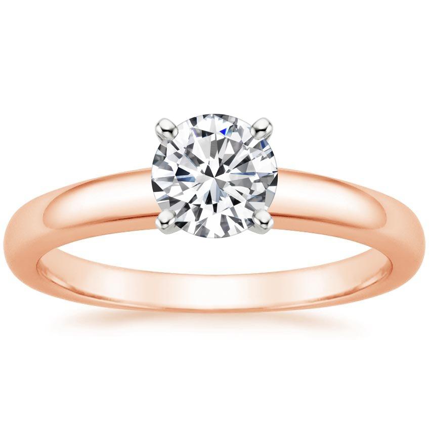 14K Rose Gold Comfort Fit 3mm Ring, large top view