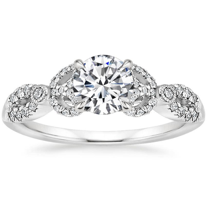 Bow Engagement Ring Ribbon Brilliant Earth