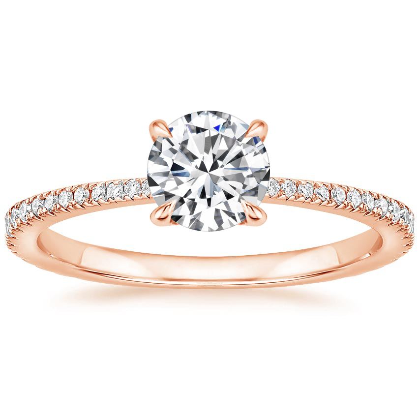 14K Rose Gold Luxe Everly Diamond Ring (1/3 ct. tw.), large top view