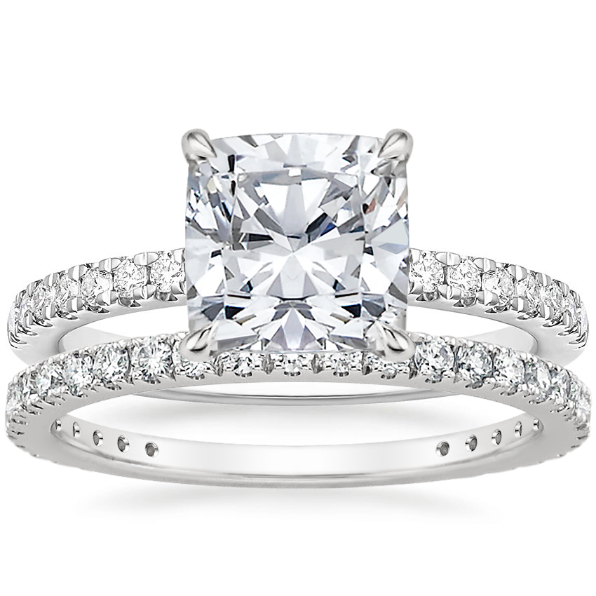 18K White Gold Bliss Diamond Ring with Luxe Bliss Diamond Ring (1/3 ct. tw.)