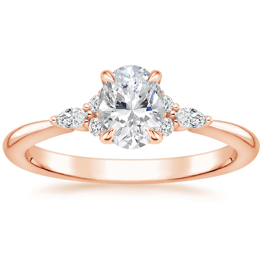 14K Rose Gold Nadia Diamond Ring