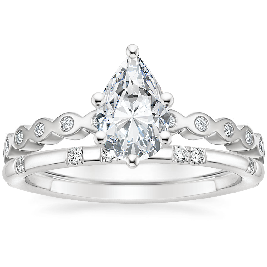 18K White Gold Avery Diamond Ring with Astra Diamond Ring
