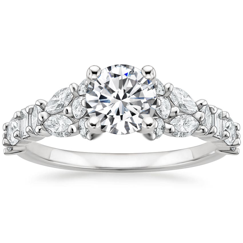 18K White Gold Mireille Diamond Ring (1 ct. tw.), large top view
