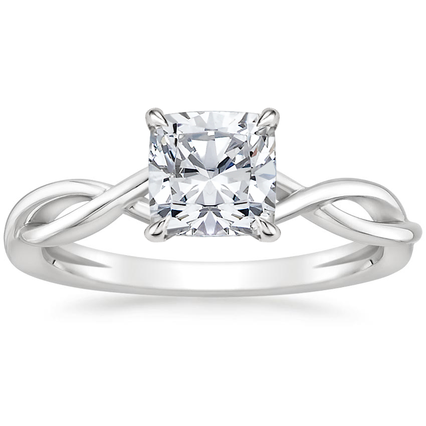 Platinum Ayla Ring, large top view