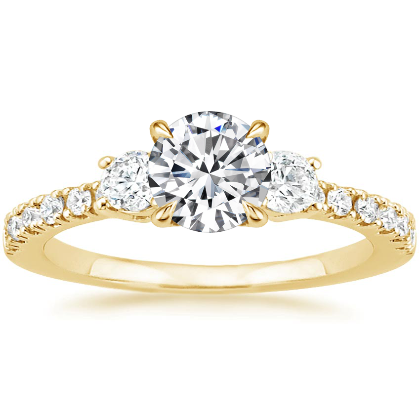 18K Yellow Gold Radiance Diamond Ring (1/3 ct. tw.), large top view