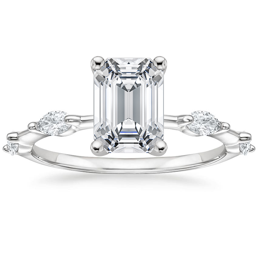 Platinum Aimee Marquise Diamond Ring (1/4 ct. tw.), large top view