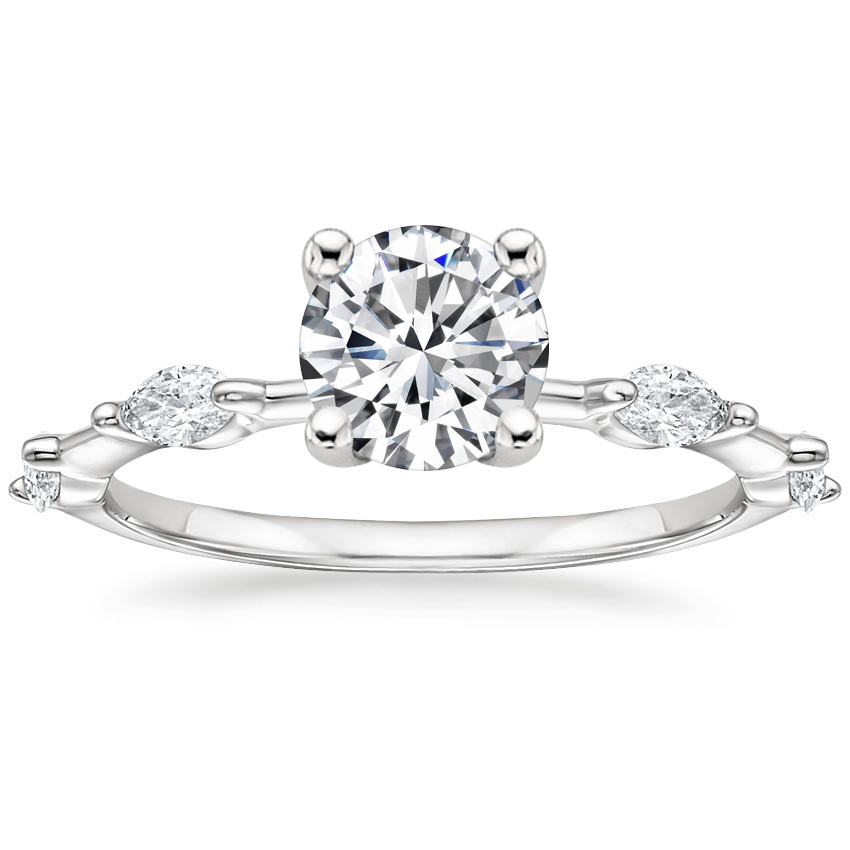 Platinum Aimee Marquise Diamond Ring (1/4 ct. tw.), large top view
