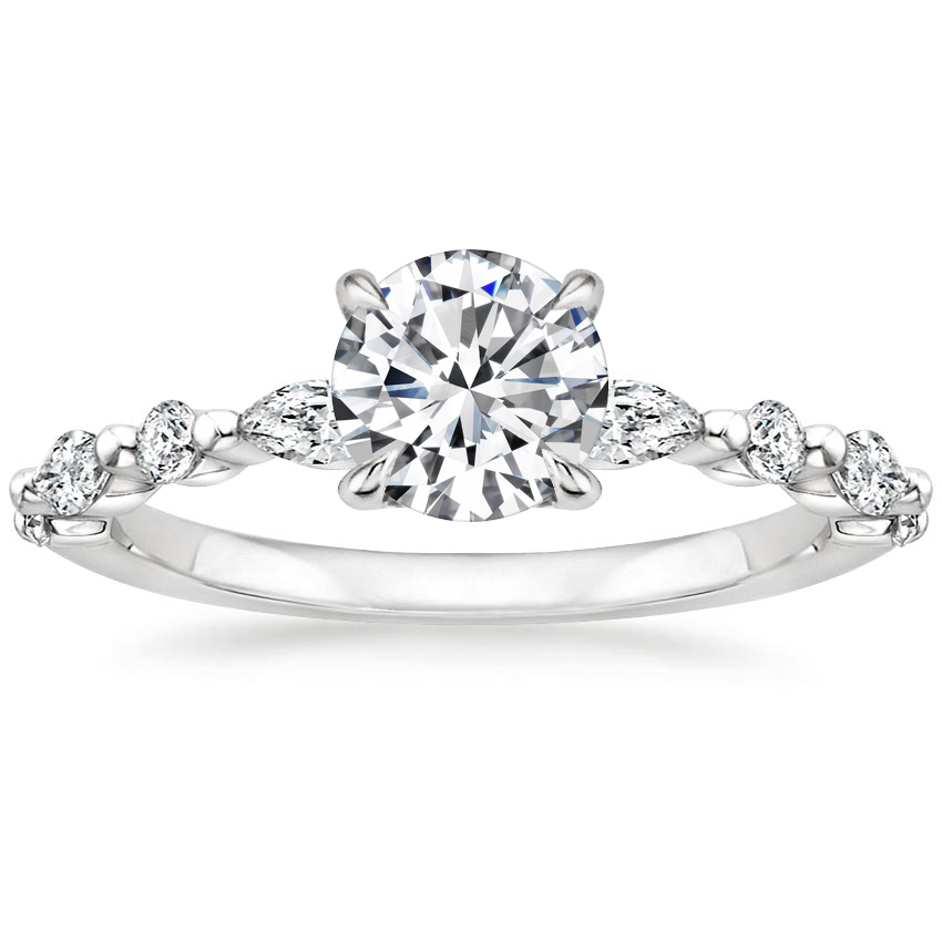 18K White Gold Versailles Diamond Ring (1/3 ct. tw.), large top view