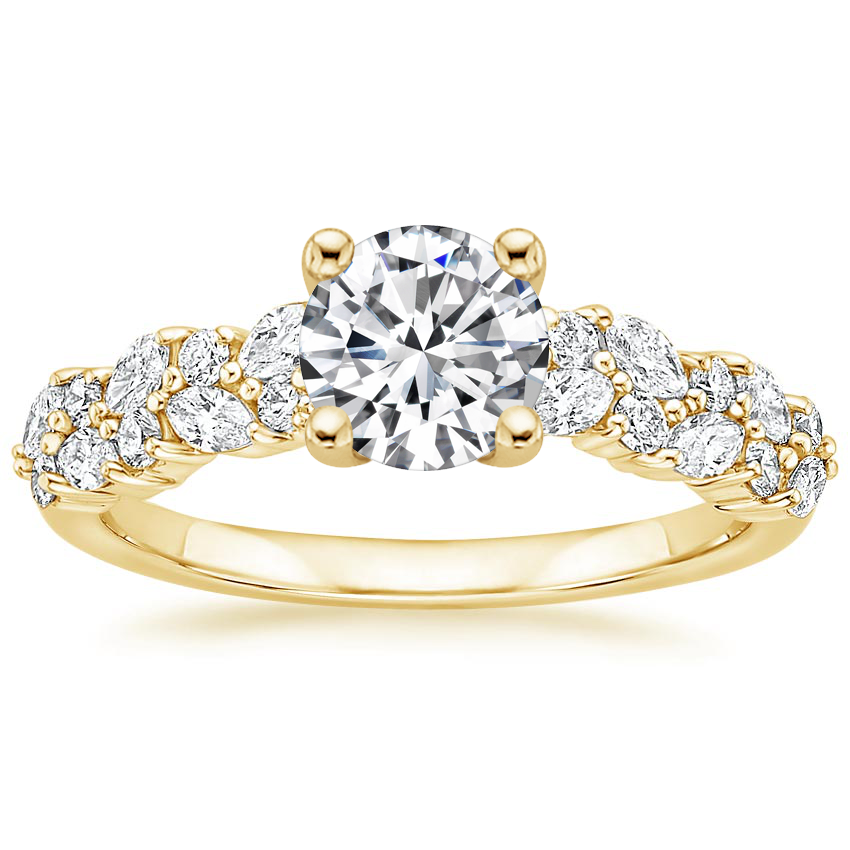 18K Yellow Gold Jardiniere Diamond Ring (1/2 ct. tw.), large top view