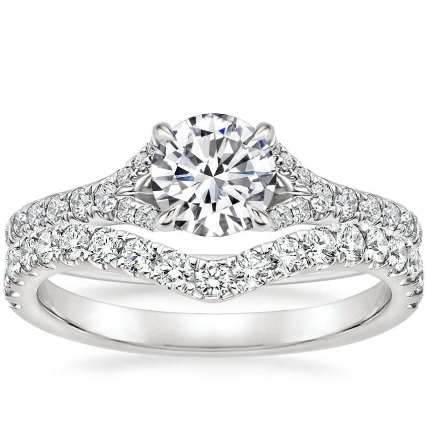 18K White Gold Felicity Diamond Ring (1/4 ct. tw.) with Luxe Flair ...