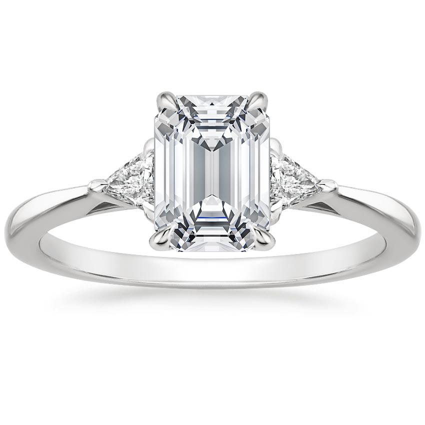 Platinum Esprit Diamond Ring, large top view