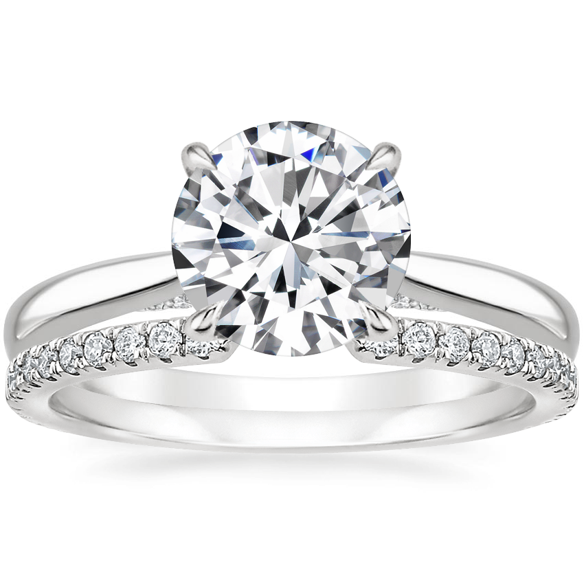 18K White Gold Dawn Diamond Ring with Luxe Sia Diamond Open Ring (1/5 ct. tw.)
