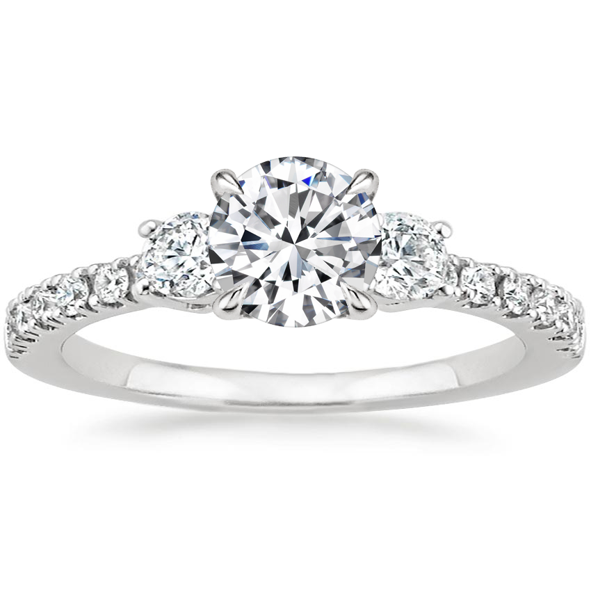 18K White Gold Radiance Diamond Ring (1/3 ct. tw.), large top view