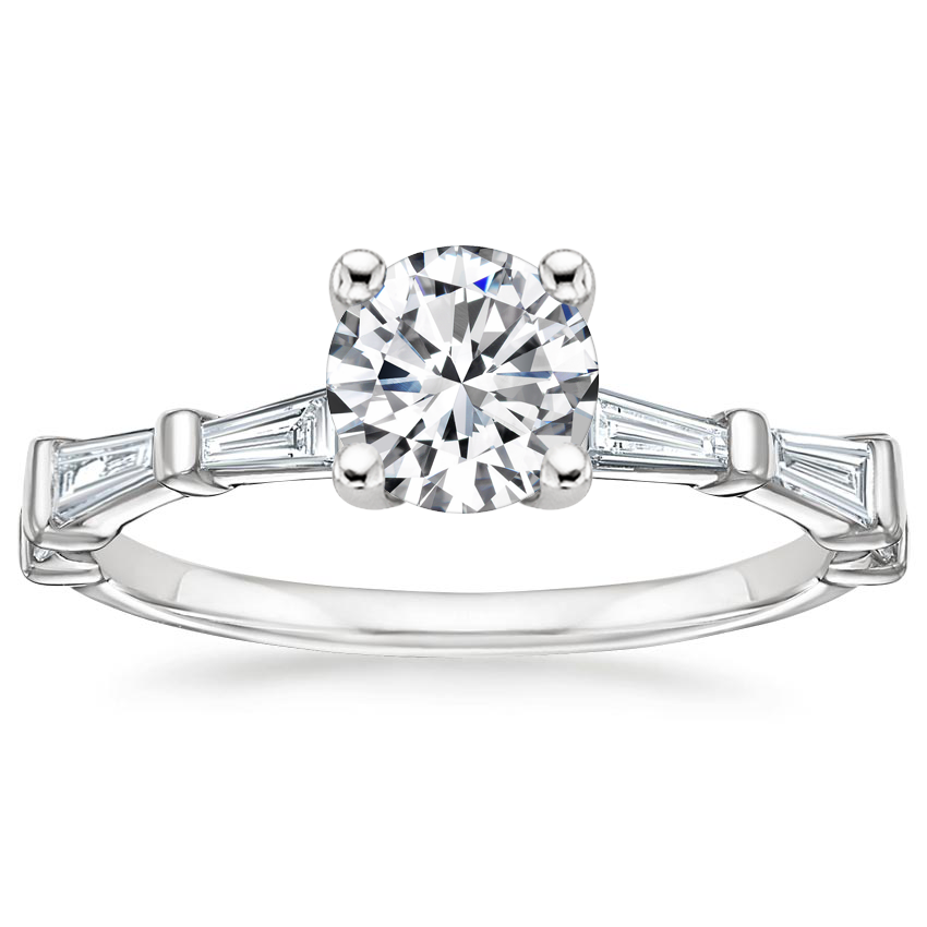 Platinum Memoir Baguette Diamond Ring (1/2 ct. tw.), large top view