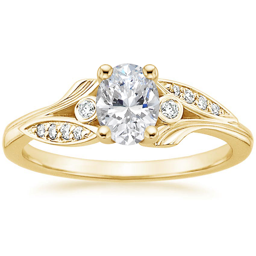 18K Yellow Gold Jasmine Diamond Ring