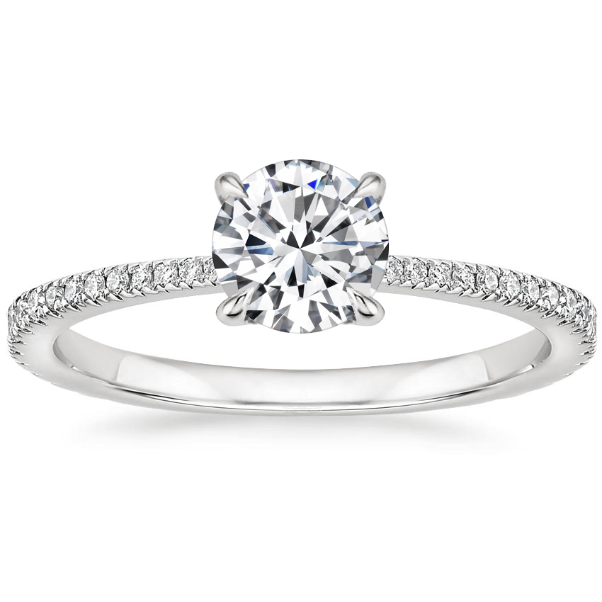 Round Platinum Luxe Everly Diamond Ring (1/3 ct. tw.)