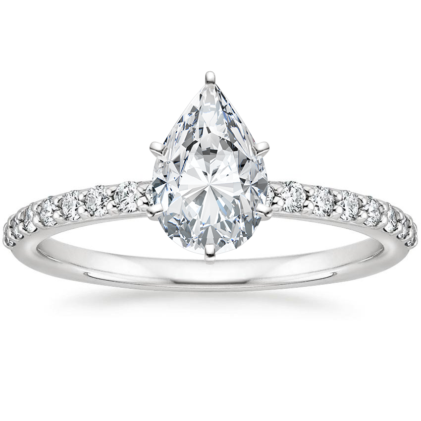 Petite Shared Prong Diamond Engagement Ring | Brilliant Earth