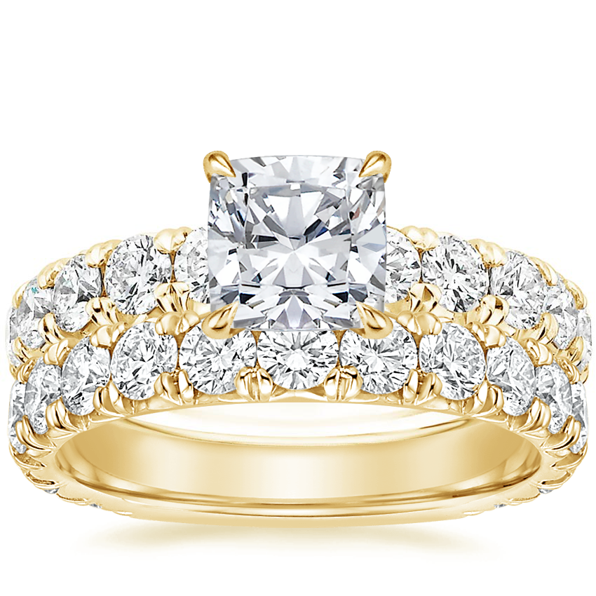 18K Yellow Gold Ellora Diamond Ring with Luxe Ellora Diamond Ring (1 2/5 ct. tw.)