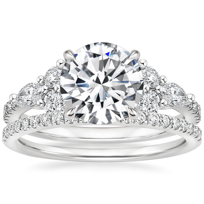 18K White Gold Luxe Nadia Diamond Ring (1/2 ct. tw.) with Ballad ...