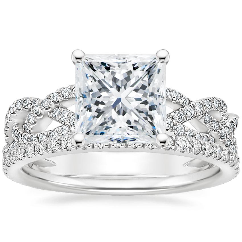 18K White Gold Solana Diamond Ring (1/3 ct. tw.) with Luxe Ballad ...