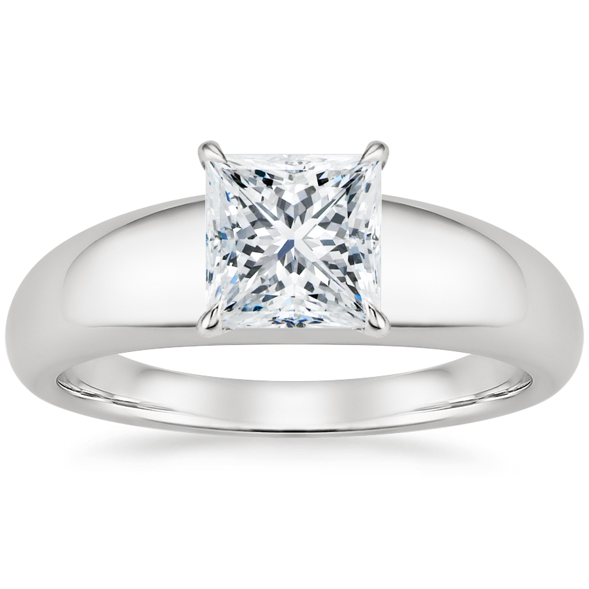 Princess Wide Shank Engagement Ring 