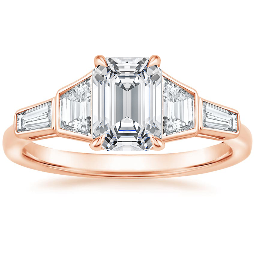 14K Rose Gold Cosette Diamond Ring (1 ct. tw.), large top view