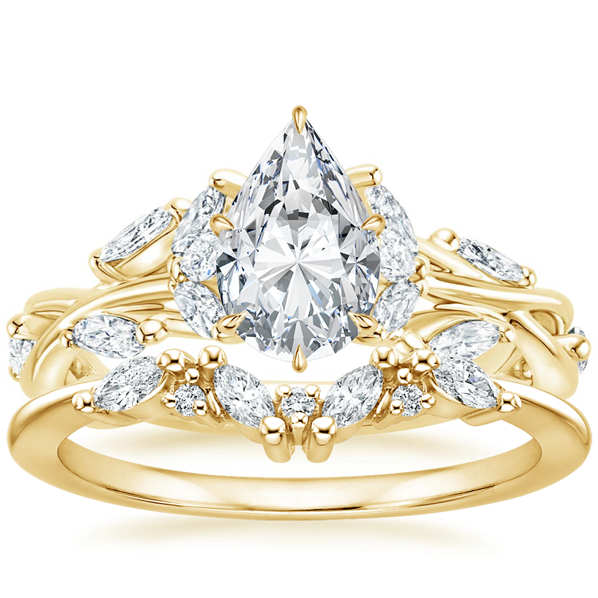 18K Yellow Gold Secret Garden Diamond Ring (1/2 ct. tw.) with Yvette Diamond Ring