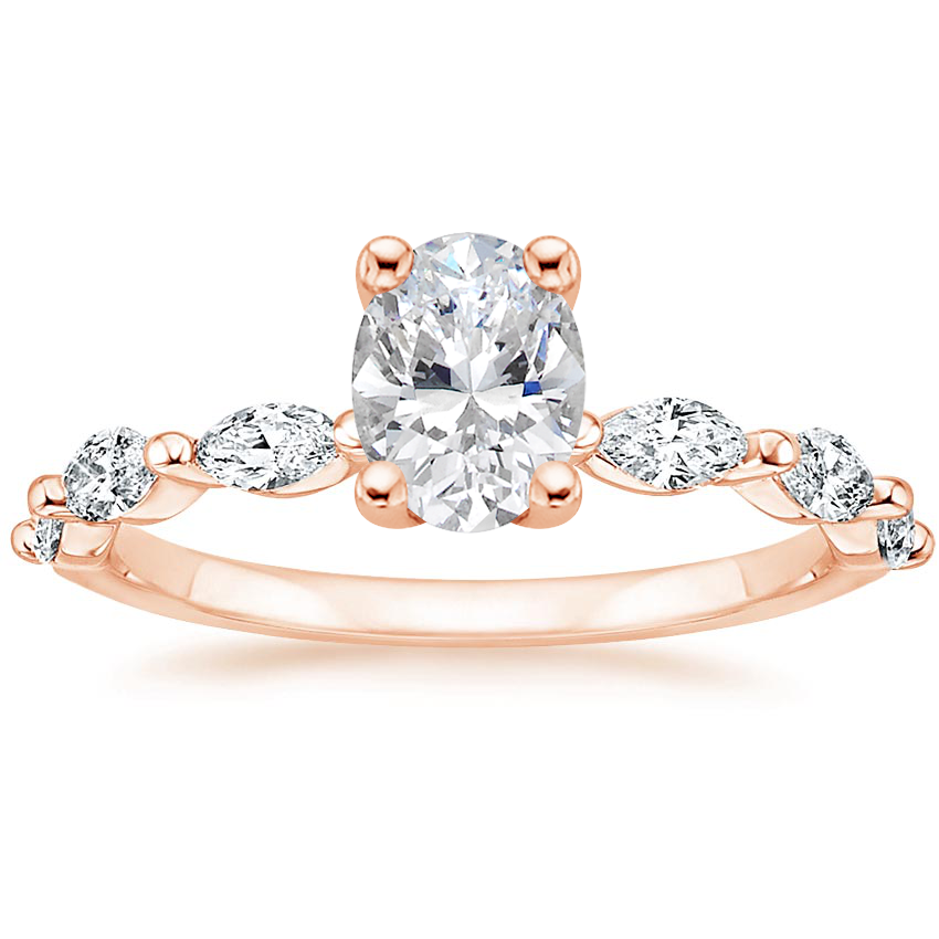 14K Rose Gold Joelle Diamond Ring (1/3 ct. tw.), large top view