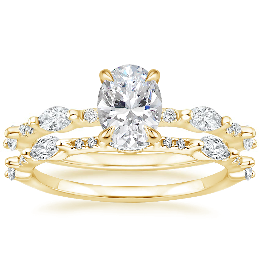 18K Yellow Gold Palais Diamond Ring with Palais Diamond Ring (1/3 ct. tw.)