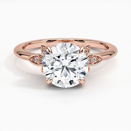 14K Rose Gold Fiore Diamond Ring