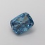 1.16 Ct. Fancy Vivid Blue Cushion Lab Grown Diamond