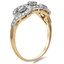 The Parmida Ring, smalltop view on a hand
