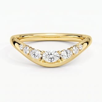 Rosalie Sculptural Contour Lab Diamond Ring (1/3 ct. tw.) in 14K Yellow Gold