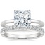 18K White Gold Petite Heritage Diamond Ring with Luxe Heritage Diamond Ring (1/3 ct. tw.)