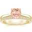18K Yellow Gold Dawn Diamond Ring with Luxe Ballad Diamond Ring (1/4 ct. tw.)