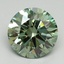 3.01 Ct. Fancy Vivid Green Round Lab Grown Diamond