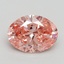 2.00 Ct. Fancy Intense Pink Oval Lab Grown Diamond