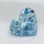 3.14 Ct. Fancy Vivid Malibu Blue Heart Lab Grown Diamond