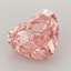 3.29 Ct. Fancy Vivid  Pink Heart Lab Grown Diamond