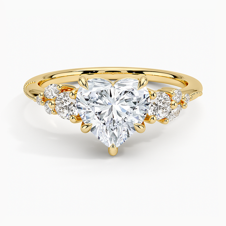 Camellia Three Stone Diamond Ring - Brilliant Earth