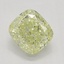 1.09 Ct. Fancy Light Yellow Cushion Diamond