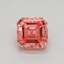 0.52 Ct. Fancy Vivid Pink Asscher Lab Grown Diamond