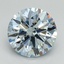 3.02 Ct. Fancy Intense Blue Round Lab Grown Diamond