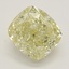 1.52 Ct. Fancy Light Yellow Cushion Diamond