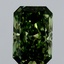 3.72 Ct. Fancy Vivid Green Radiant Lab Grown Diamond